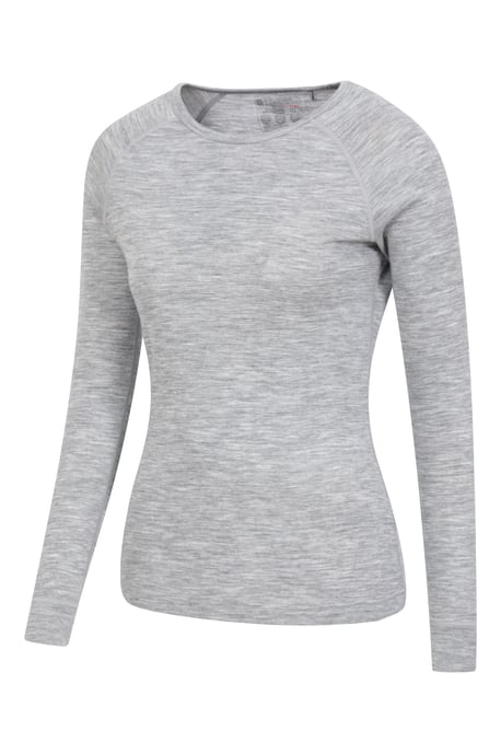 'Merino' Women's Thermal Base Layer Trousers Breathable Skiing Hiking Pants Light Grey - Image 3