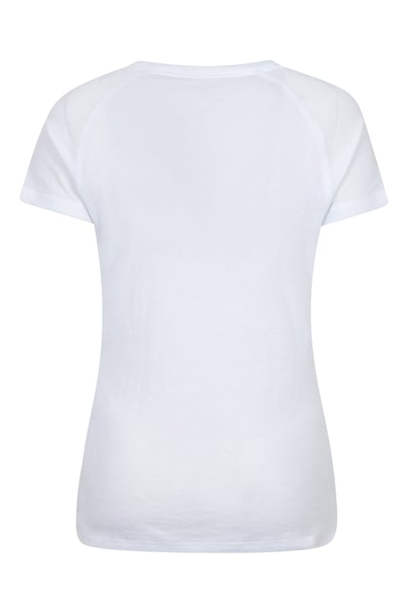 'Talus' Women's Round Neck Tee Quick Dry Thermal Base Layer Top White - Image 3