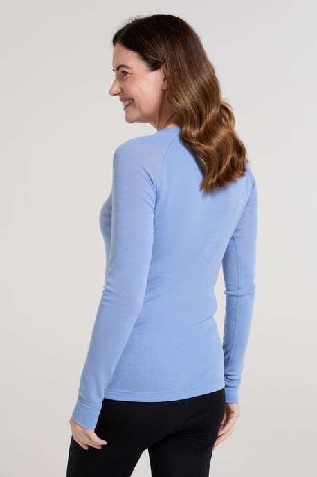 'Merino' Women's Thermal Base Layer Trousers Breathable Skiing Hiking Pants Blue - Image 4
