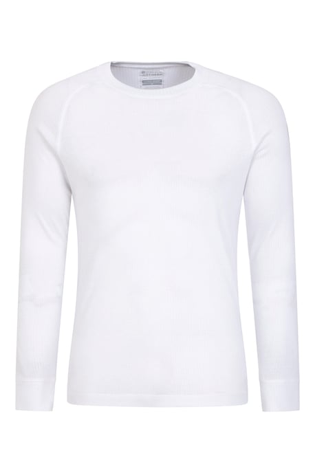 'Talus' Men's Thermal Base Layer Top Quick Drying Breathable White - Image 5