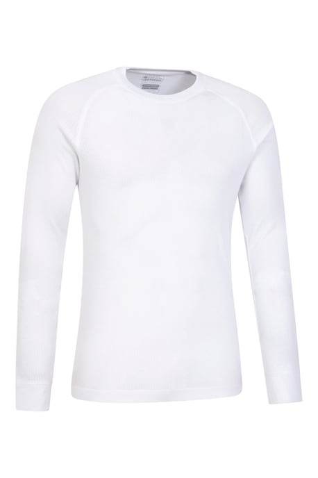 'Talus' Men's Thermal Base Layer Top Quick Drying Breathable White - Image 6
