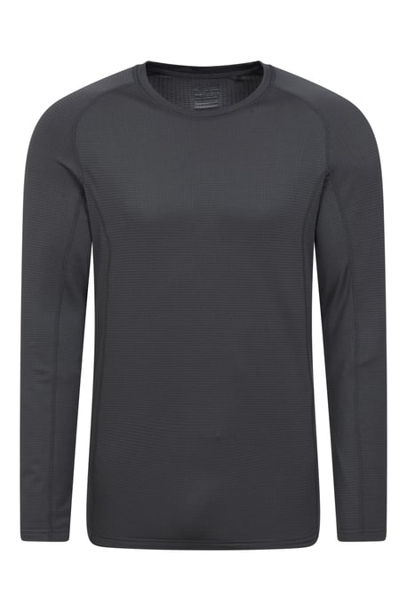 'Vermont' Men's Thermal Base Layer Top Breathable Skiing Hiking Tee Grey - Image 5