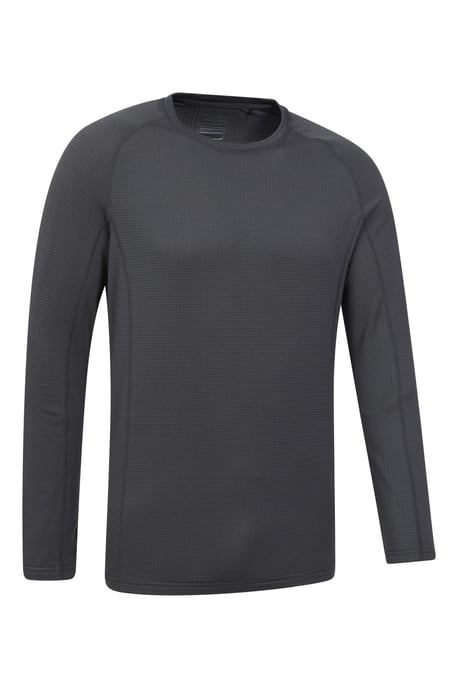 'Vermont' Men's Thermal Base Layer Top Breathable Skiing Hiking Tee Grey - Image 6