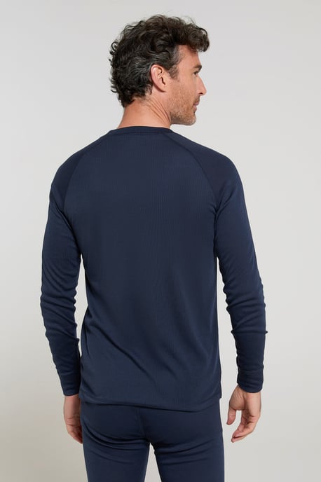 'Talus' Men's Thermal Base Layer Top Quick Drying Breathable Navy - Image 4