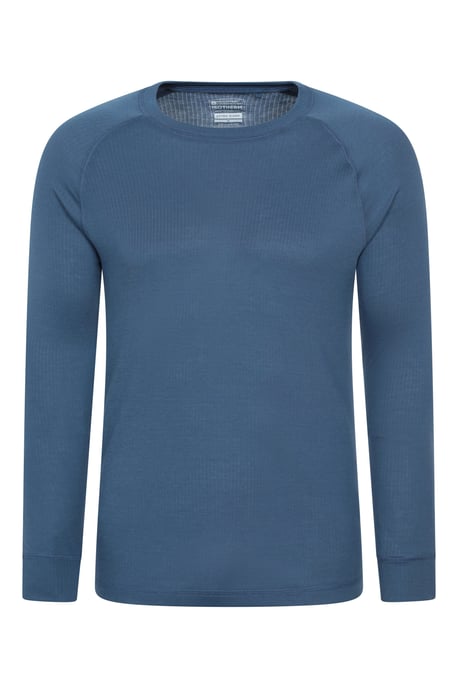 'Talus' Men's Thermal Base Layer Top Quick Drying Breathable Blue - Image 1