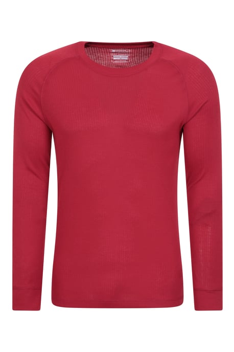 'Talus' Men's Thermal Base Layer Top Quick Drying Breathable Red - Image 5