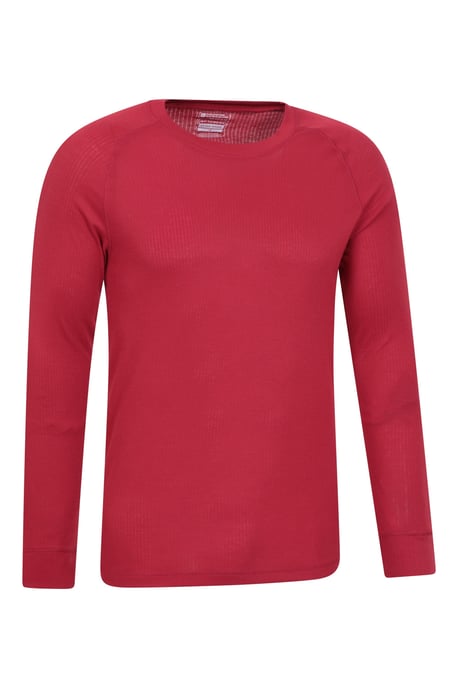 'Talus' Men's Thermal Base Layer Top Quick Drying Breathable Red - Image 6