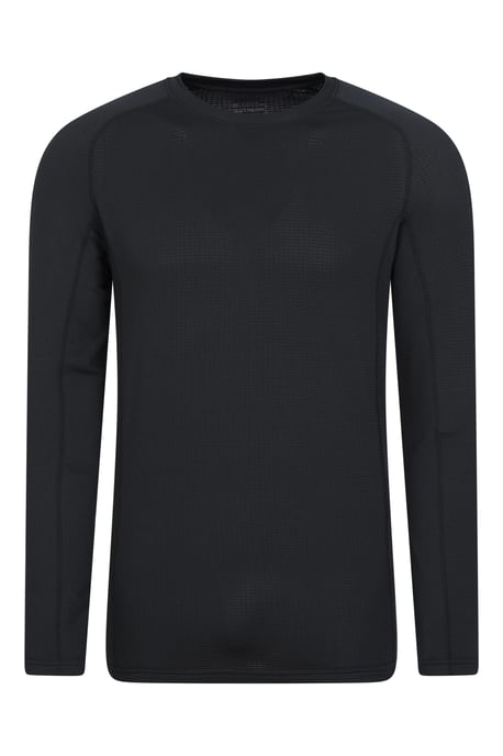 'Vermont' Men's Thermal Base Layer Top Breathable Skiing Hiking Tee Black - Image 5