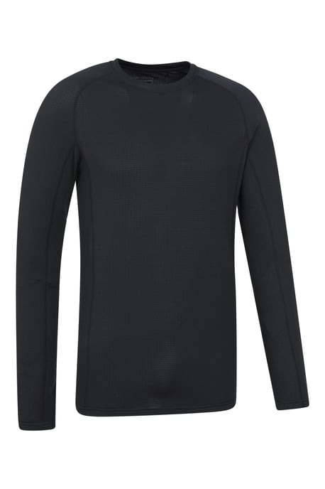 'Vermont' Men's Thermal Base Layer Top Breathable Skiing Hiking Tee Black - Image 6