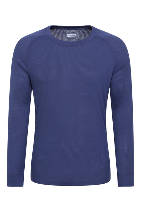 'Talus' Men's Thermal Base Layer Top Quick Drying Breathable Dark Blue - Image 5