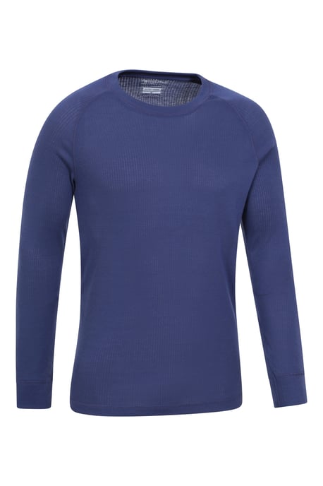 'Talus' Men's Thermal Base Layer Top Quick Drying Breathable Dark Blue - Image 6
