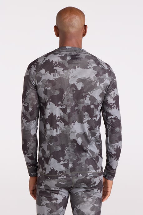 'Talus' Men's Printed Round Neck Top Quick Dry Winter Base Layer Camouflage - Image 5
