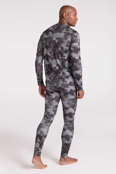 'Talus' Men's Printed Round Neck Top Quick Dry Winter Base Layer Camouflage - Image 6