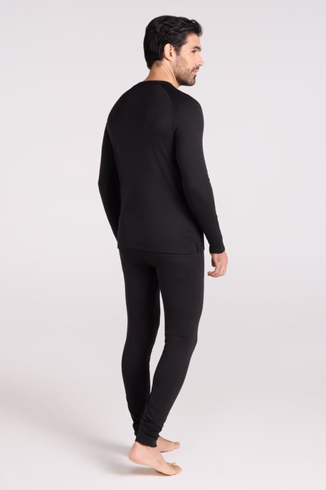 'Talus' Men's Thermal Base Layer Top Quick Drying Breathable Black - Image 4