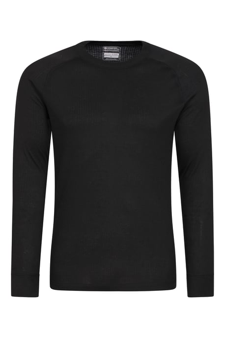 'Talus' Men's Thermal Base Layer Top Quick Drying Breathable Black - Image 5