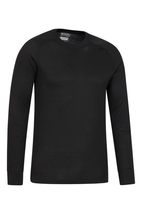 'Talus' Men's Thermal Base Layer Top Quick Drying Breathable Black - Image 6