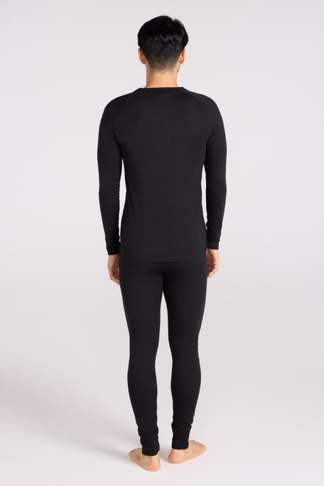 'Talus' Men's V Neck Base Layer Top Thermal Quick Drying Winter Tee Black - Image 4