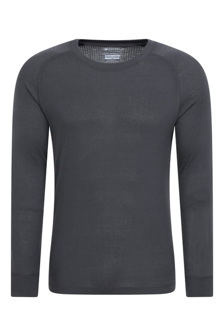 'Talus' Men's Thermal Base Layer Top Quick Drying Breathable Charcoal - Image 5