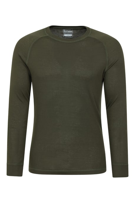 'Talus' Men's Thermal Base Layer Top Quick Drying Breathable Khaki - Image 5