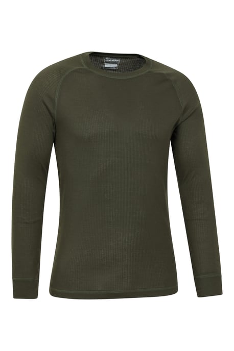 'Talus' Men's Thermal Base Layer Top Quick Drying Breathable Khaki - Image 6