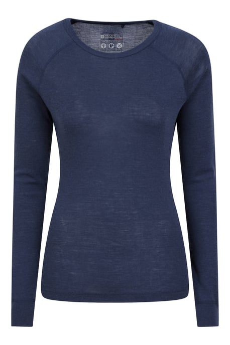 'Merino' Women's Thermal Base Layer Trousers Breathable Skiing Hiking Pants Navy - Image 1