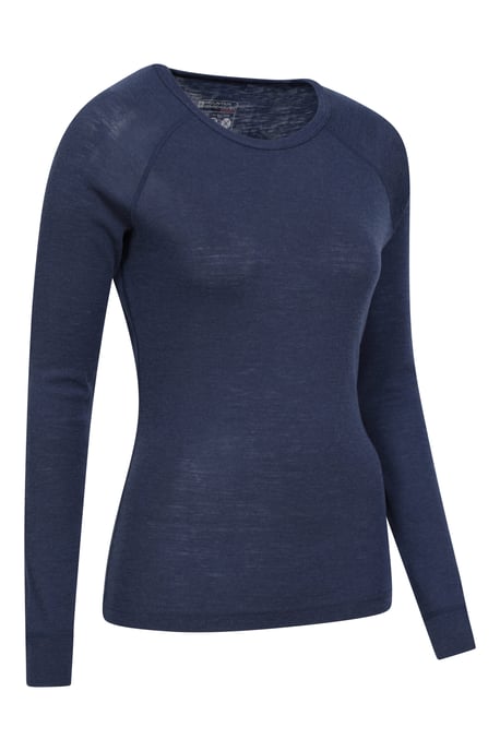 'Merino' Women's Thermal Base Layer Trousers Breathable Skiing Hiking Pants Navy - Image 2