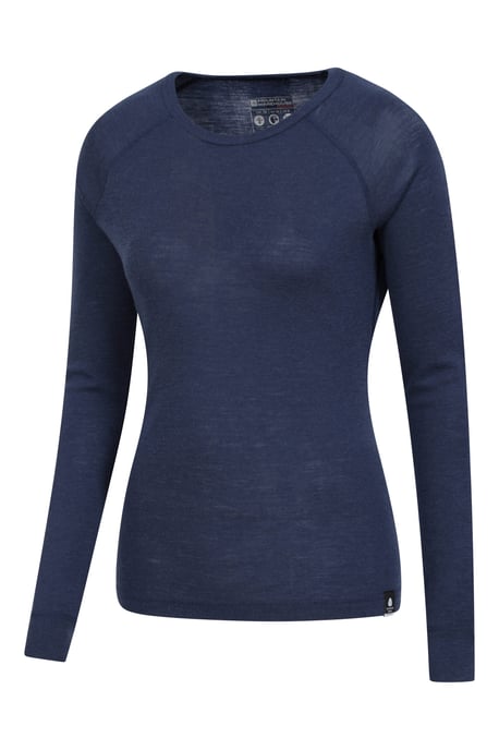 'Merino' Women's Thermal Base Layer Trousers Breathable Skiing Hiking Pants Navy - Image 3