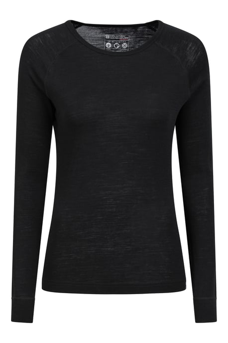 'Merino' Women's Thermal Base Layer Trousers Breathable Skiing Hiking Pants Black - Image 1