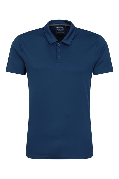 'Endurance' Men's Polo IsoCool Sun Protection Top Quick Dry Everyday Tee Dark Blue - Image 5