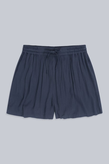 'Ria' Women's Beach Shorts with Front Pockets Summer Bottoms Navy - Image 5