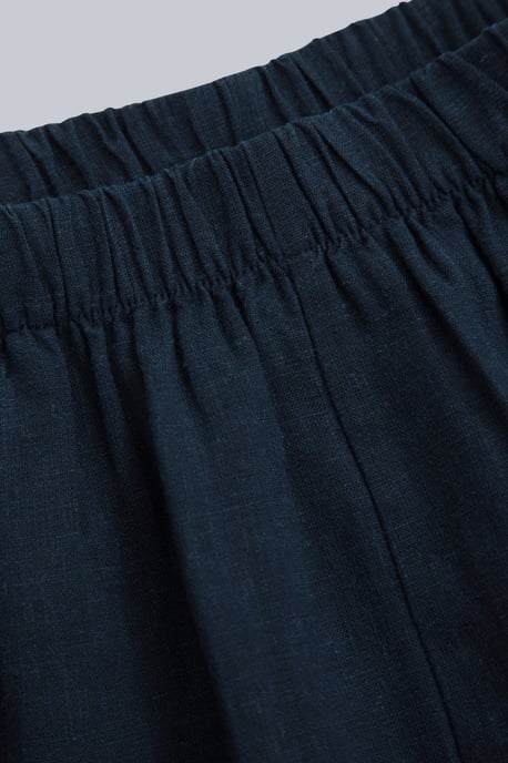 'Nova' Women's Linen Shorts Regular Fit Breathable Summer Bottoms Navy - Image 6