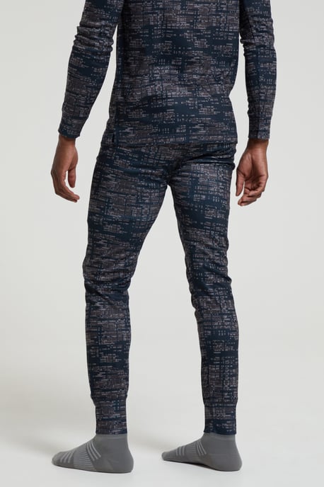 'Talus' Men's Thermal Base Layer Trousers High Wicking Quick Dry Winter Pants Black - Image 4