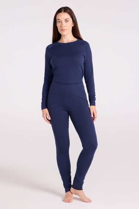 'Talus' Women's Thermal Base Layer Trousers High Wicking Quick Dry Winter Pants Navy - Image 2