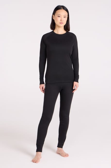 'Talus' Women's Thermal Base Layer Trousers High Wicking Quick Dry Winter Pants Black - Image 2