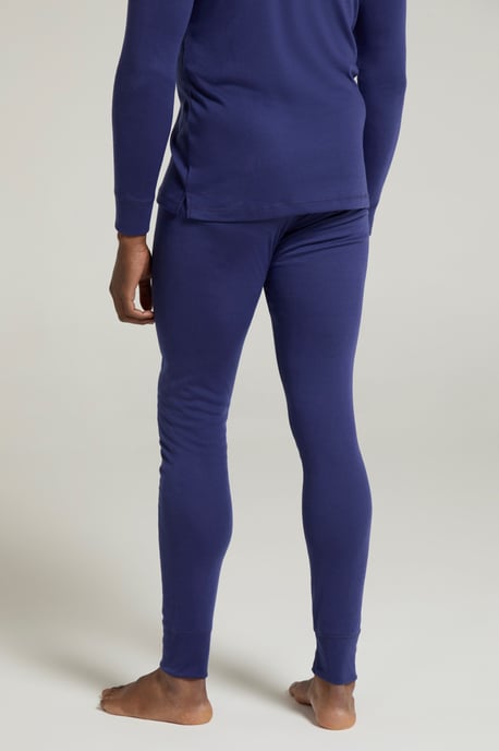 'Talus' Men's Thermal Base Layer Trousers High Wicking Winter Pants Dark Blue - Image 3