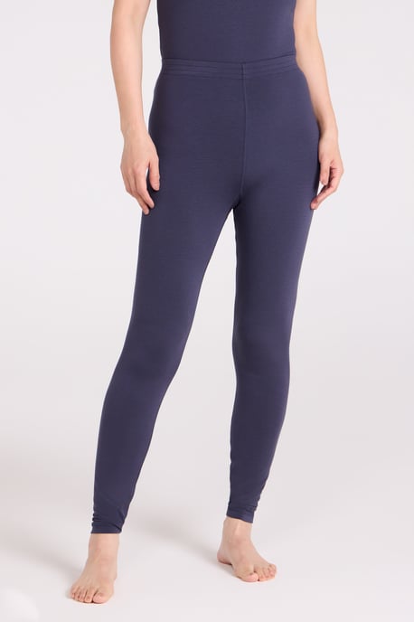 'Keep The Heat' Women's Base Layer Pants Winter Skiing Trousers Navy - Image 1
