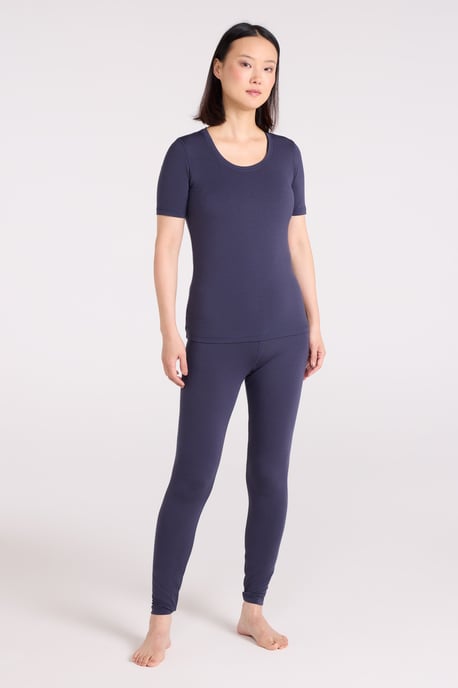 'Keep The Heat' Women's Base Layer Pants Winter Skiing Trousers Navy - Image 2