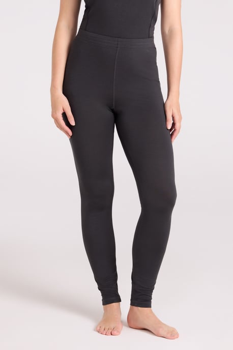 'Keep The Heat' Women's Base Layer Pants Winter Skiing Trousers Black - Image 1