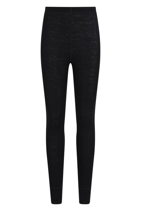 Women's Base Layer Pants Merino Thermal Breathable Trousers Black - Image 5