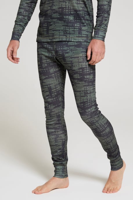 'Talus' Men's Thermal Base Layer Trousers High Wicking Quick Dry Winter Pants Khaki - Image 4