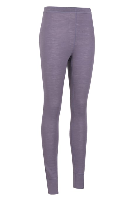 Women's Base Layer Pants Merino Thermal Breathable Trousers Purple - Image 6