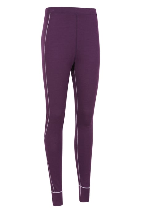 'Asgard' Women's Thermal Pants Merino Quick Dry Base Layer Trousers Purple - Image 2