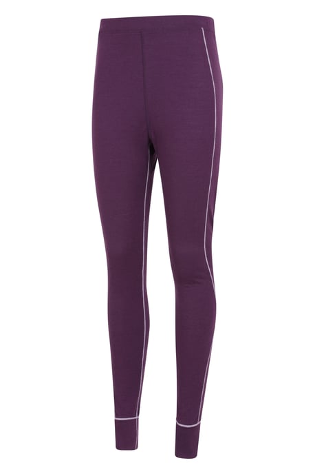 'Asgard' Women's Thermal Pants Merino Quick Dry Base Layer Trousers Purple - Image 4