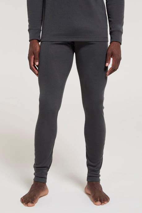 'Talus' Men's Thermal Base Layer Trousers High Wicking Winter Pants Charcoal - Image 1