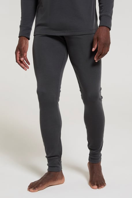 'Talus' Men's Thermal Base Layer Trousers High Wicking Winter Pants Charcoal - Image 2