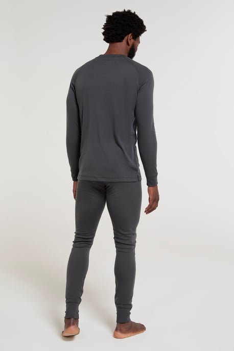 'Talus' Men's Thermal Base Layer Trousers High Wicking Winter Pants Charcoal - Image 3