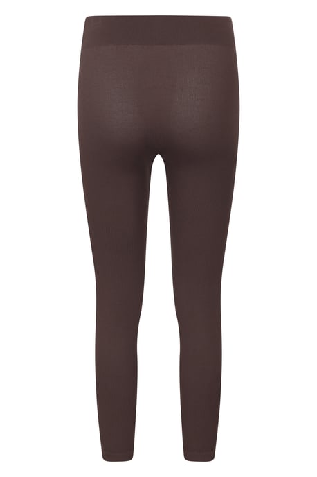 'Carmel' Women's Ribbed Pants Seamless Thermal Base Layer Trousers Brown - Image 3