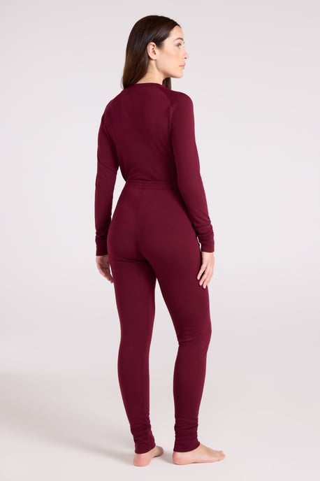 'Talus' Women's Thermal Base Layer Trousers High Wicking Quick Dry Winter Pants Berry - Image 4