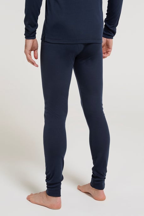'Talus' Men's Thermal Base Layer Trousers High Wicking Winter Pants Navy - Image 3