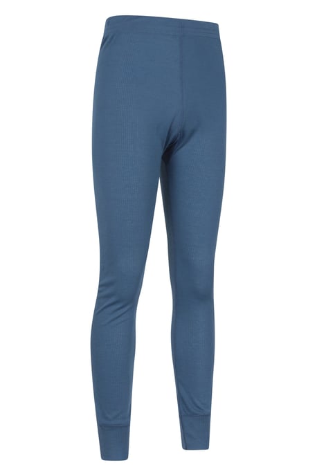 'Talus' Men's Thermal Base Layer Trousers High Wicking Winter Pants Blue - Image 2